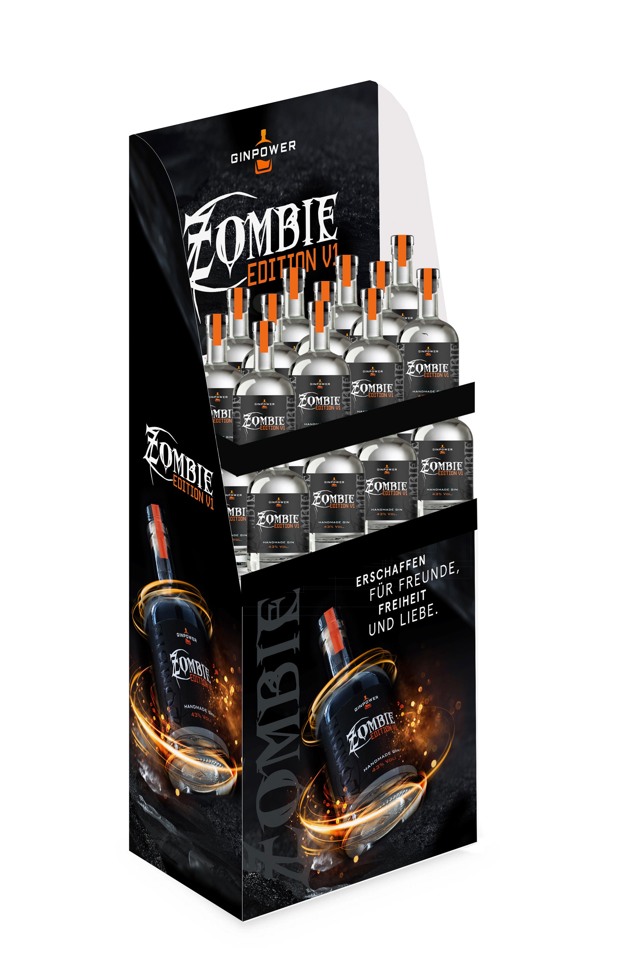 ZombieGIN 24er Aufsteller Mockup